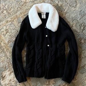 Max Studio Kids Black and White Cardigan